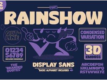 Rainshow - Display Sans Yazı Tipi