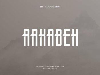 Rakabeh - Artdeco Font Yazı Tipi