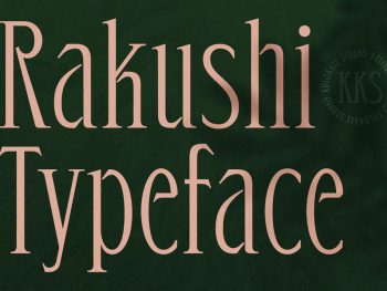 Rakushi Display Serif Font Yazı Tipi