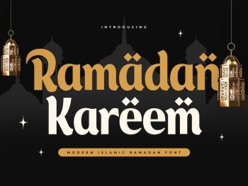 Ramadan Kareem - Modern Islamic Ramadan Font Yazı Tipi