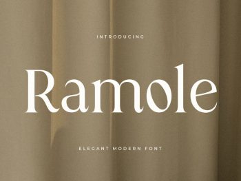 Ramole - Elegant Modern Serif Font Yazı Tipi