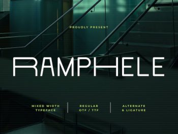 Ramphele - Mixed Width Typeface Yazı Tipi