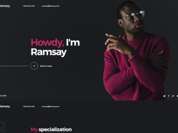 Ramsay - Personal Onepage HTML Template Yazı Tipi