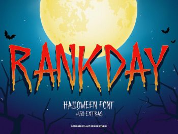 Rankday Halloween Font Plus Bonus Yazı Tipi