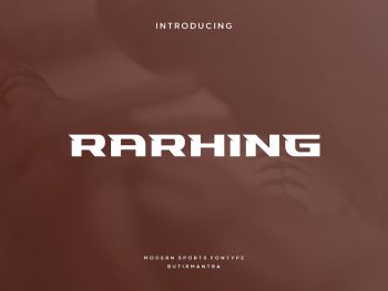 Rarhing - Sport Font Yazı Tipi