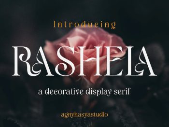 Rashela - A Decorative Serif Yazı Tipi