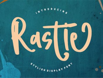 Rastie | Stylish Display Font Yazı Tipi