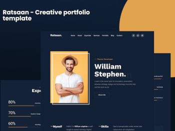 Ratsaan - Creative portfolio template Yazı Tipi