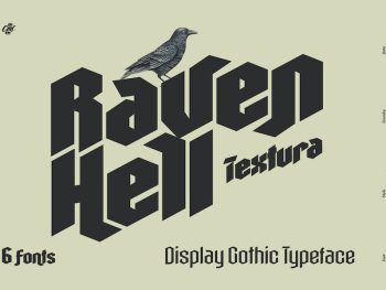 Raven Hell Textura Yazı Tipi