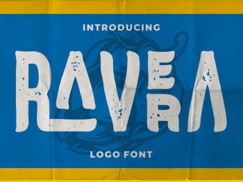 Ravera - Logo Font Yazı Tipi