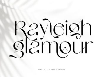 Rayleigh Glamour Yazı Tipi