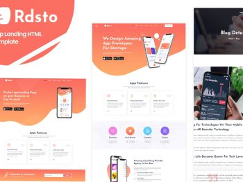 Rdsto - App Landing HTML Template Yazı Tipi