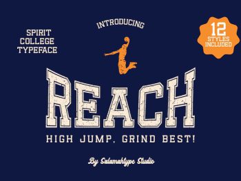 Reach - Sports Font Yazı Tipi