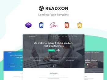 Readxon - Landing Page Template Yazı Tipi