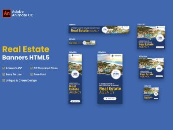 Real Estate Agency Html5 Banner Ad - Animate CC Yazı Tipi