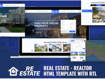 Real Estate - Realtor HTML Template with RTL Yazı Tipi