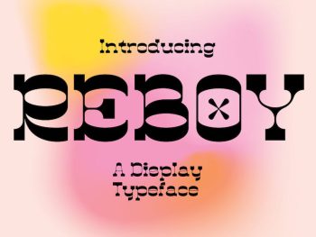 Reboy - Display Typeface Yazı Tipi