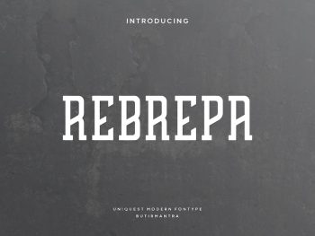 Rebrepa - Vintage Font Yazı Tipi