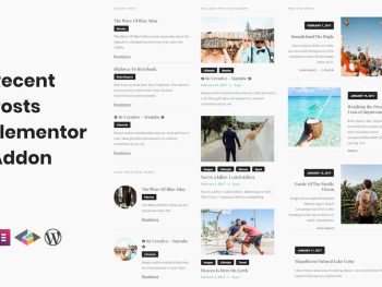 Recent Posts Elementor Addon WordPress Eklentisi