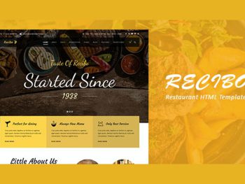 Recibo - Restaurant / Food HTML Template Yazı Tipi