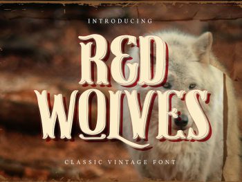 Red Wolves | Classic Vintage Font Yazı Tipi