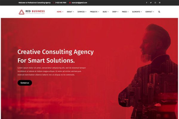 RedBiz - Finance & Consulting Multi-Purpose WordPr WordPress Teması