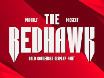 Redhawk - Bold Condensed Display Font Yazı Tipi