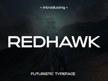 Redhawk - Futurist Typeface Yazı Tipi