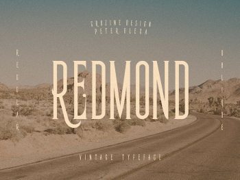 Redmond Vintage Condensed Font Yazı Tipi