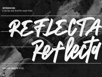 Reflecta Script Graffiti Style Font Yazı Tipi