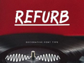 Refurb - Display Font Yazı Tipi