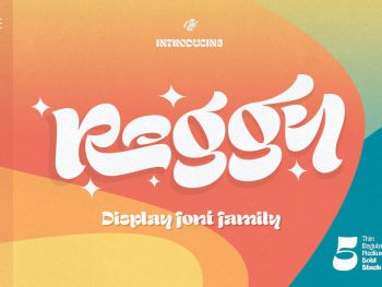 Reggy - Fun Retro display font Yazı Tipi