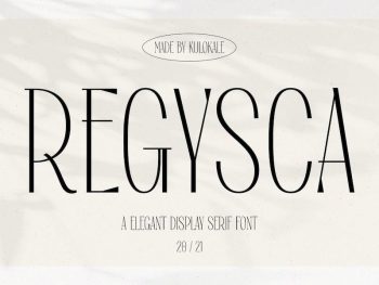 Regysca Elegant Modern Serif Font Yazı Tipi
