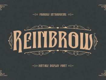 Reinbrow - Vintage Display Font Yazı Tipi