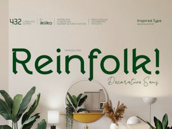 Reinfolk - Decorative Sans Yazı Tipi