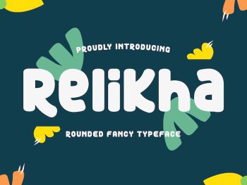 Relikha - Rounded Fancy Typeface Yazı Tipi