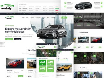 Rentaly - Car Rental Website Template with RTL Yazı Tipi