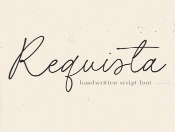 Requista - Handwritten Script Font Yazı Tipi