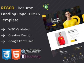 Resco - Resume HTML5 Template Yazı Tipi