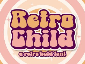 Retro Child a Retro Bold Font Yazı Tipi