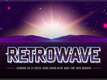 Retrowave – Retro Wave Poster Font Yazı Tipi