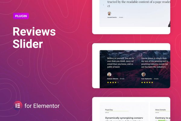 Reviews Slider for Elementor WordPress Eklentisi