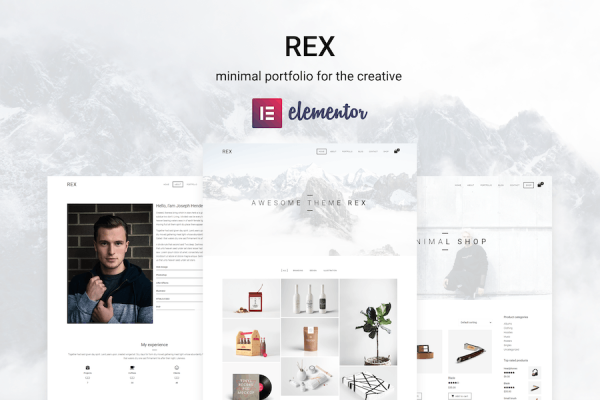 Rex - Minimal  Portfolio Theme WordPress Teması