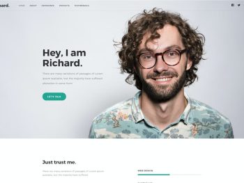 Richard. - Easy Onepage Personal Template Yazı Tipi