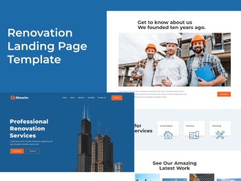 Rinovim - Renovation Landing Page Template Yazı Tipi