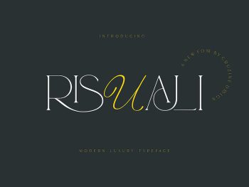Risuali - Luxury Typeface Yazı Tipi
