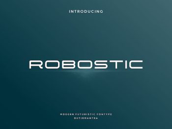 Robostic - Futuristic Font Yazı Tipi