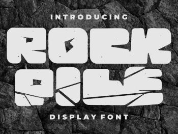 Rock Pile - Display Font Yazı Tipi