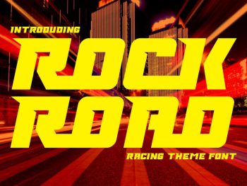 Rock Road - Racing Font Yazı Tipi