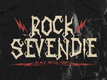 Rock Sevendie - Black Metal Font Yazı Tipi